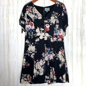 ANTHROPOLOGIE Skies Are Blue | Floral Dress Large